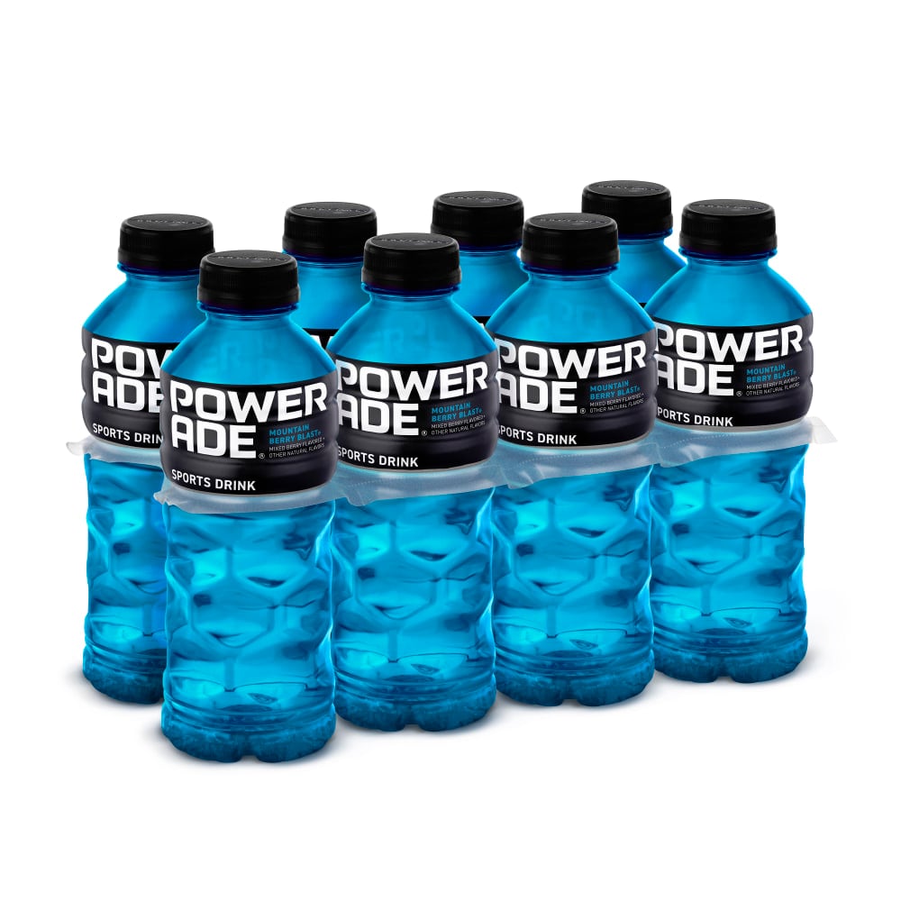 POWERADE Bottles, Mountain Berry Blast, 20 Fl Oz, Case Of 24 Bottles (Min Order Qty 2) MPN:049000145656