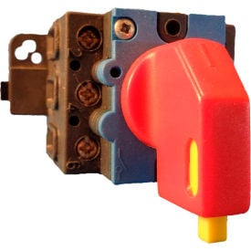 Springer Controls/MERZ ML2-063-PR2 63A 3-Pole Disconnect Switch Red/Yellow Din-Mount Lockout ML2-063-PR2