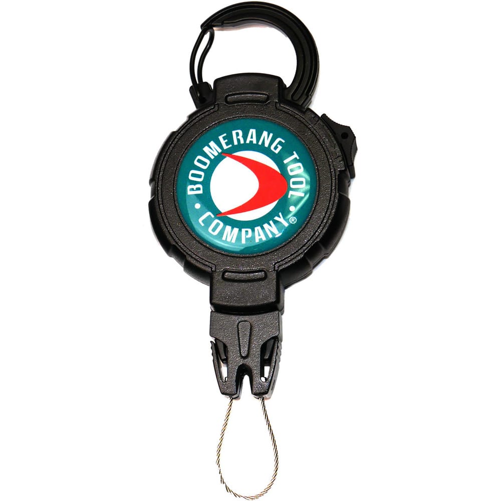 Retractable Key Rings & Gear Tethers, Type: Retractable Gear Tether , Style: Carabiner , Interchangeable: Yes , Extended Length (Inch): 48 , Color: Black  MPN:0TR2-013