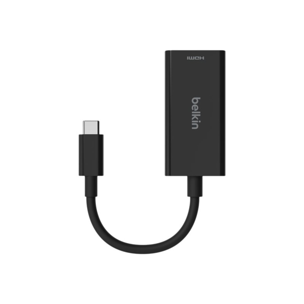 Belkin USB-C to HDMI 2.1 Adapter (8K, 4K, HDR Compatible) - 1 x USB Type C - Male - 1 x HDMI 2.1 Digital Audio/Video - Female - 7680 x 4320 Supported - Black (Min Order Qty 2) MPN:AVC013BTBK