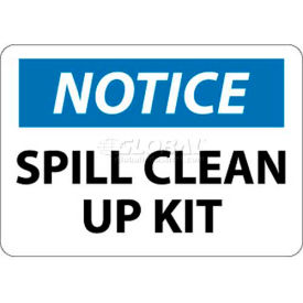 NMC N345PB OSHA Sign Notice Spill Clean Up Kit 10