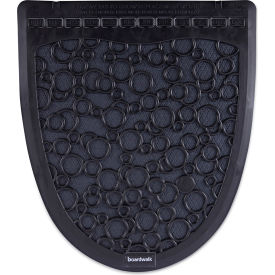 Boardwalk® Urinal Mat 2.0 Rubber 17.5 x 20 Black/Black 6/case BWKUMBB