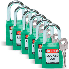 Brady® 51345 Lockout Padlock Keyed Differently 1-1/2