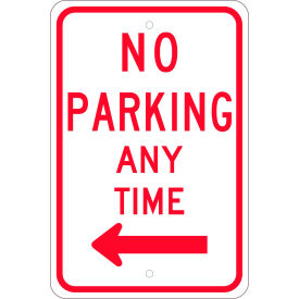 NMC TM015J Traffic Sign No Parking Any Time With Double Arrow 18