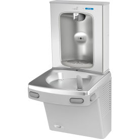 Oasis® PG8EBQ Single Drinking Fountain with Quasar™ Electronic Bottle Filler Greystone 507054