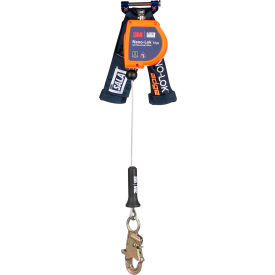 3M™ DBI-SALA Nano-Lok Edge Self-Retracting Lifeline Galvanized Cable & Steel Snap Hook 8'L 3500288