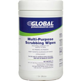 GoVets™ Multi-Purpose Scrubbing Wipes 70 Wipes/Canister 6 Canisters/Case 191641