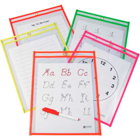 C-Line Products Reusable Dry Erase Pockets Assorted 9 x 12 10/PK 40810