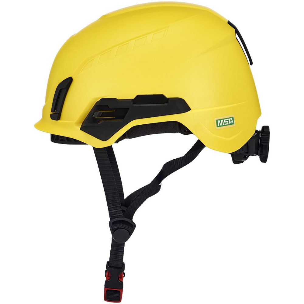 Hard Hats, Hard Hat Style: Climbing , Color: Yellow , Adjustment Type: Ratchet , Application: Construction, Oil and Gas, Mining, Impact-Resistant MPN:10242637