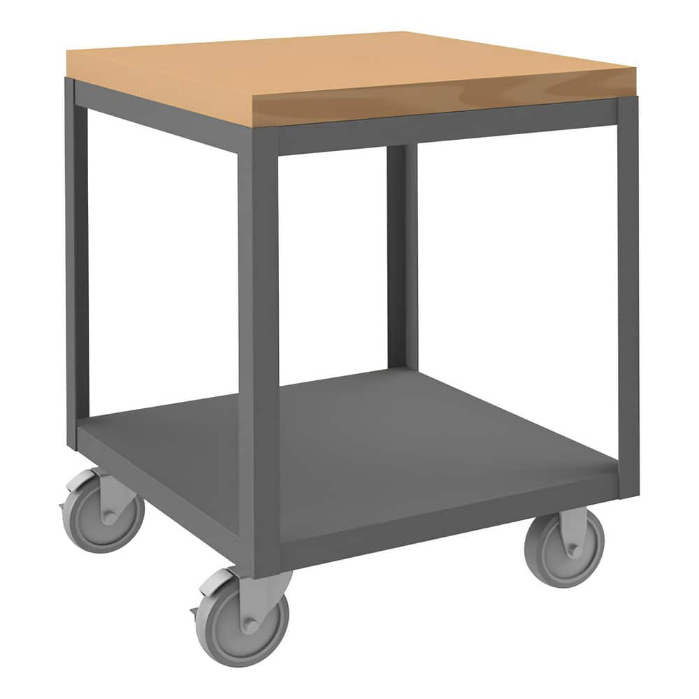 Mobile Work Benches, Type: High Deck Portable Table , Bench Type: High Deck Portable Table , Depth (Inch): 24-1/4 , Load Capacity (Lb. - 3 Decimals): 1200.000  MPN:HMT-2424-2-MT-9