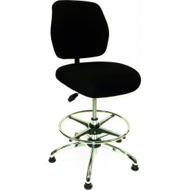 ShopSol ESD Office Chair - High Height - Economy Fabric - Black 1010447