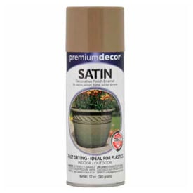 Premium Dcor Satin Enamel 12 oz. Aerosol Can Khaki - 144945 144945