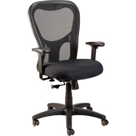 Eurotech Apollo Mesh Managers Chair with Arms - Fabric - Black MM9500-BLKM