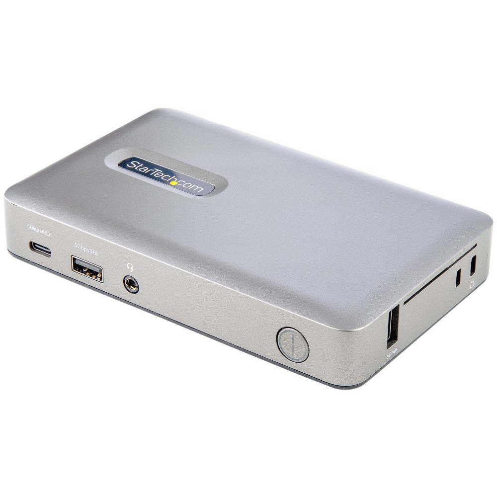 StarTech.com USB C Dock, USB-C to DisplayPort 4K 30Hz or VGA, 65W PD3.0, 4-Port USB 3.1 Gen 1 Hub, GbE, Universal USB C Docking Station MPN:DKM30CHDPD