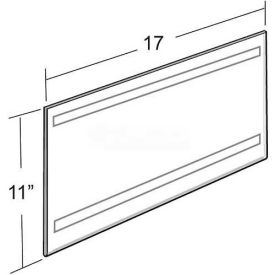 Approved 122037 Horizontal Wall Mount Sign Holder W/ Adhesive Tape 17