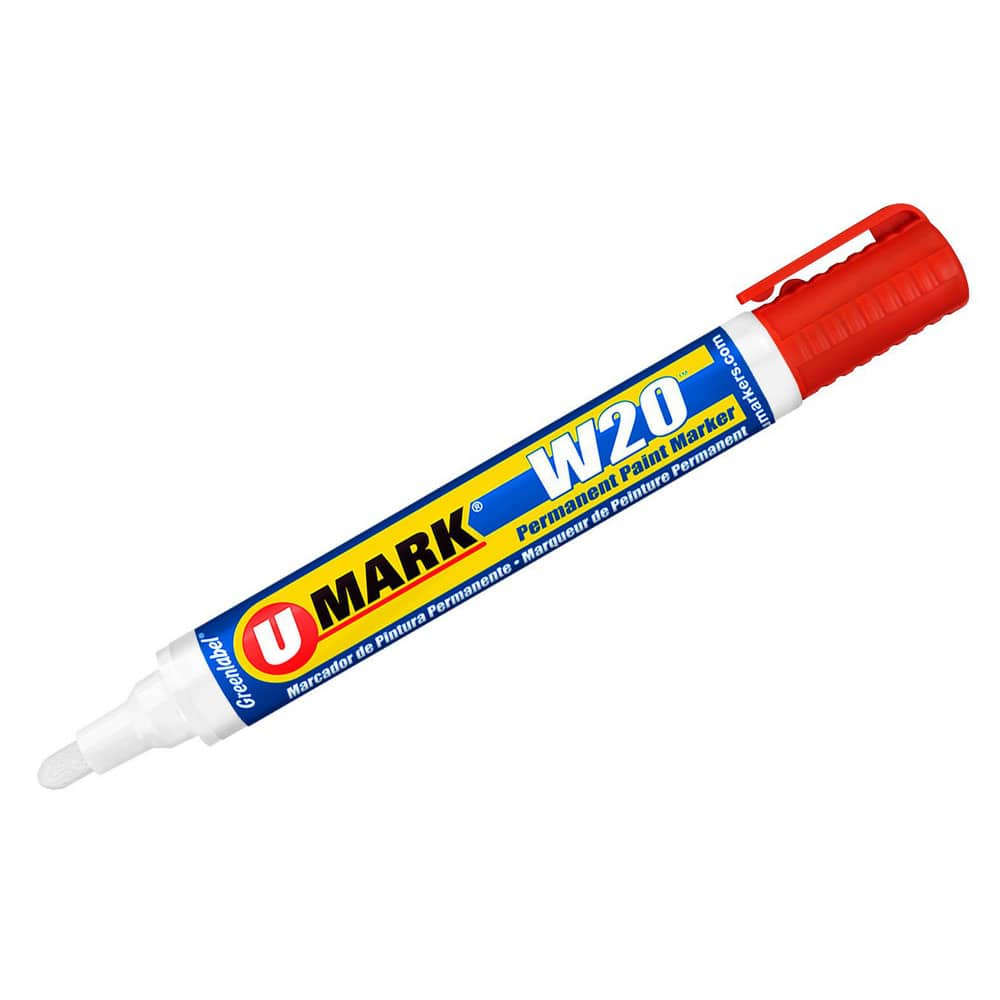 Markers & Paintsticks, Marker Type: Liquid Paint Marker, Tip Shape: Bullet, Chisel, Color: Red, Ink Type: Xylene-free, Water Base, Fade Resistant MPN:10854