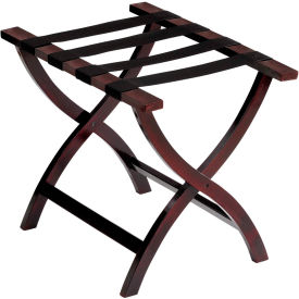 Contour Wood Luggage Rack - Dark Mahogany Finish - Pkg Qty 2 LRWMC04