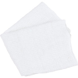 Qwick Wick 100 Cotton White Terry Light Duty Bar Towel 24 oz. 16