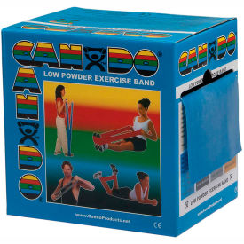 CanDo® Low Powder Exercise Band Blue 50 Yard Roll 1 Roll/Box 10-5224