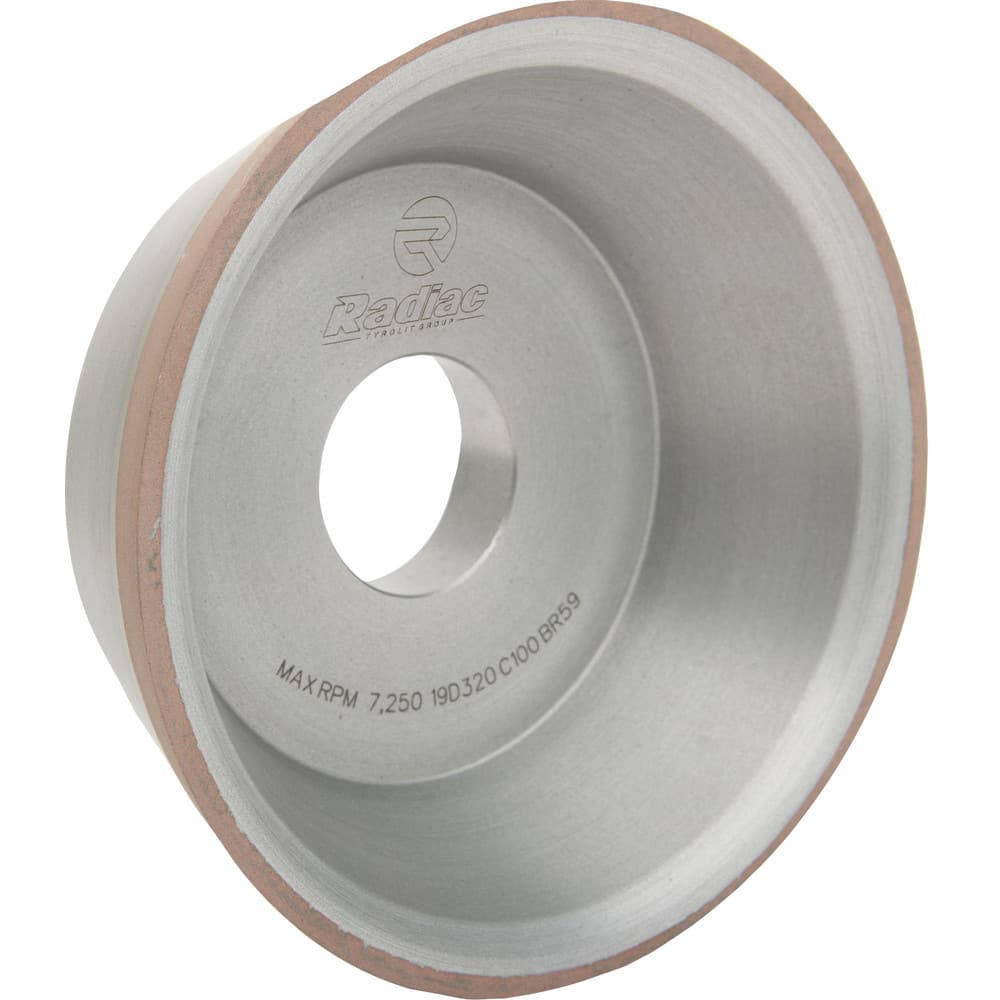 Tool & Cutter Grinding Wheels, Abrasive Material: CBN , Wheel Type: Type 11V9 , Bond Type: Resinoid , Wheel Diameter (Inch): 3-3/4  MPN:34211991