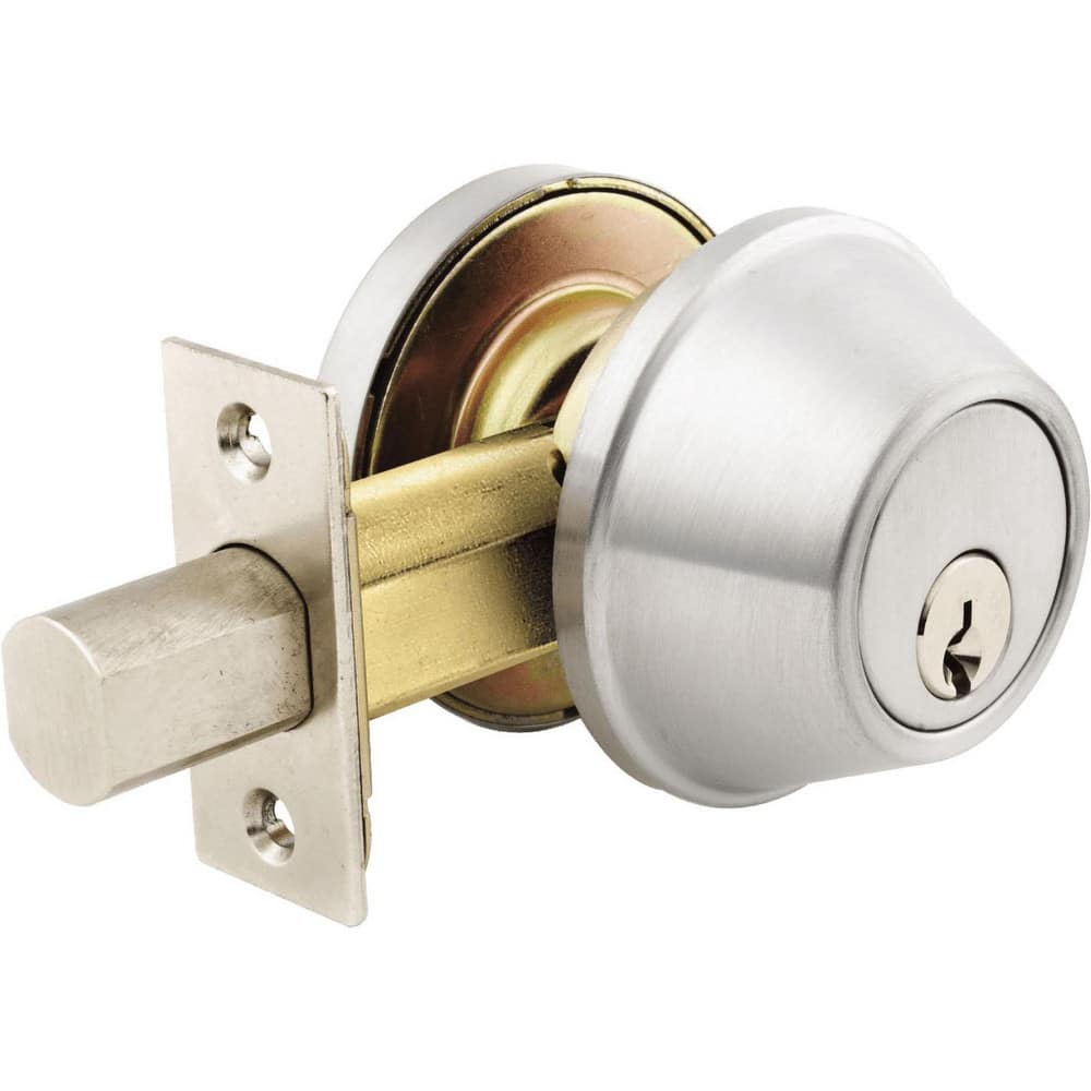 Deadbolts, Deadbolt Type: Deadbolt , Lock Type: Single Cylinder , Key Type: Schlage C , Mount Type: Through Hole , Material: Metal  MPN:D61 26D