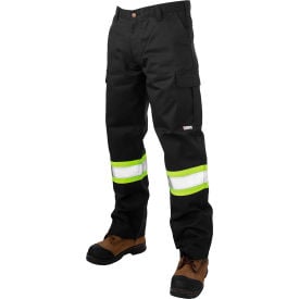 Tough Duck Relaxed Fit Twill Safety Cargo Utility Pants 34