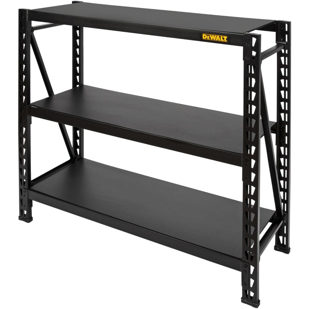 Steel Shelving, Adjustment Type: Adjustable, Slots , Boltless: No , Shelf Capacity: 1500lb , Mount Type: Back Mount, Plate Mount, Screw-in , Assembled: No  MPN:41658