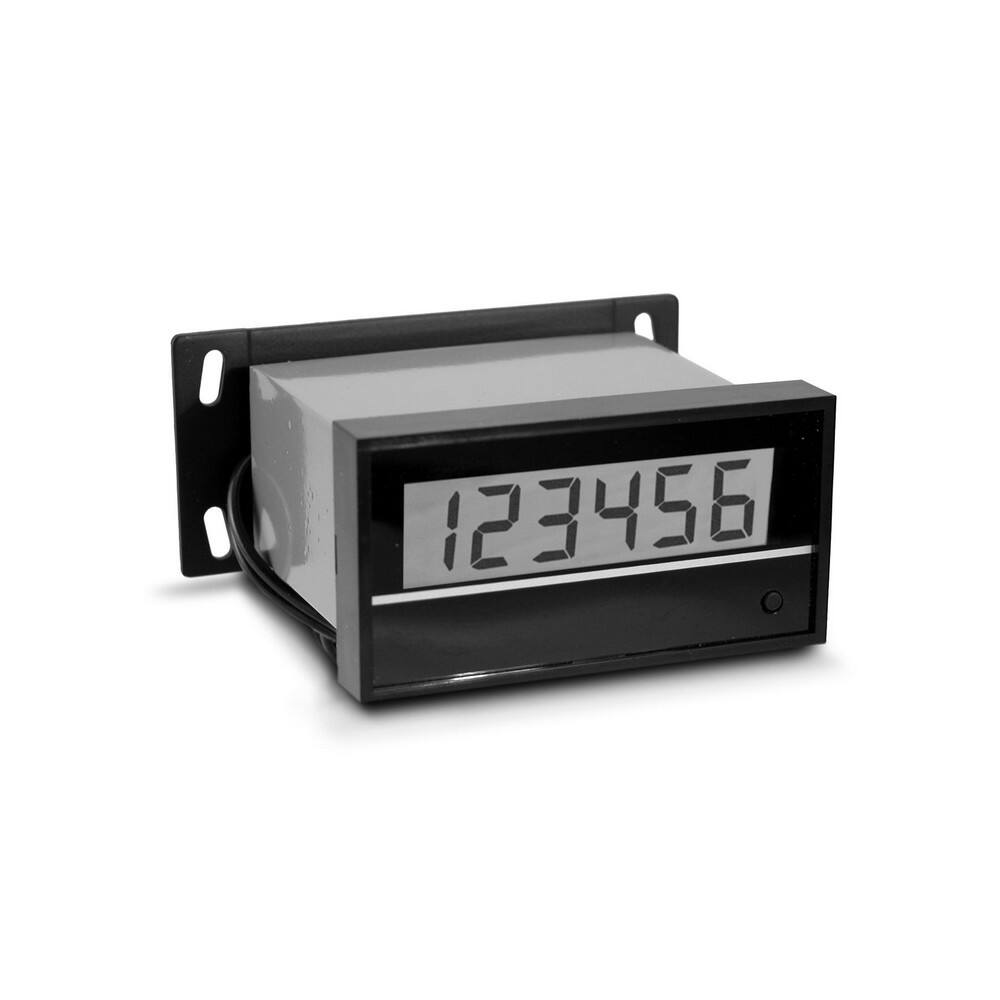 Counters & Totalizers, Counter Type: Totalizer , Display Type: LCD , Mount Type: Base , Reset Type: Front Panel Push Button , Maximum Count: 999999  MPN:9415-001