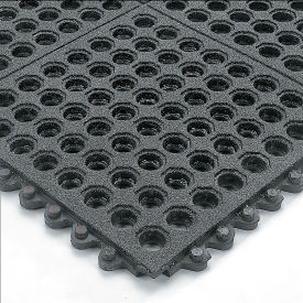 Wearwell® 24/Seven® NBR Rubber w/Grit Anti Fatigue Drainage Mat 5/8