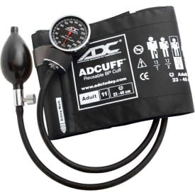 ADC® Diagnostix™ 720 Pocket Aneroid Sphygmomanometer Adult Black 720-11ABK