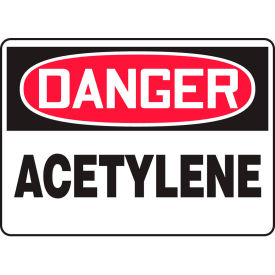 Accuform MCHL196VP Danger Sign Acetylene 10