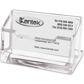 Kantek Clear Acrylic Business Card Holder 80-Card Capacity 4