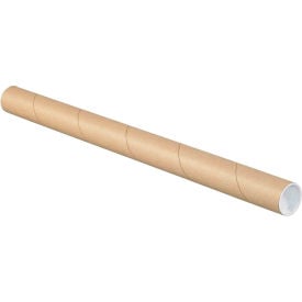 GoVets™ Mailing Tubes With Caps 1-1/2