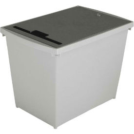 HSM® Electronic Waste Container - 9-Gallon Capacity - Gray HSM1070070140