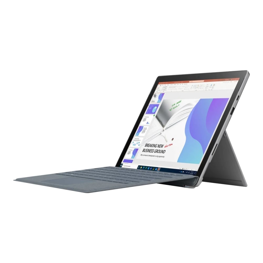 Microsoft Surface Pro 7+ Tablet - 12.3in - Intel Core i3 11th Gen i3-1115G4 Dual-core 3 GHz - 8 GB RAM - 128 GB SSD - Windows 10 Pro - Platinum  - 2736 x 1824  - 5 Megapixel Front Camera - 15 Hour Maximum Battery MPN:1N8-00001