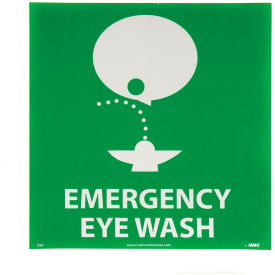 Graphic Facility Signs - Emergency Eye Wash - Vinyl 7x7 S50P