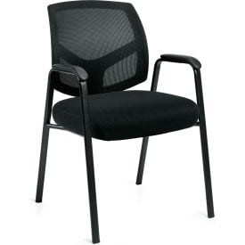 Offices To Go™ Mesh Back Guest Chair Black 11512BOTG