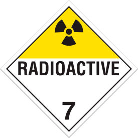 INCOM® TA700SS Class 7 Radioactive Rigid Plastic Placard TA700SS