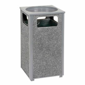 GoVets™ Stone Panel Trash Sand Urn Gray 12 Gallon 13-1/2