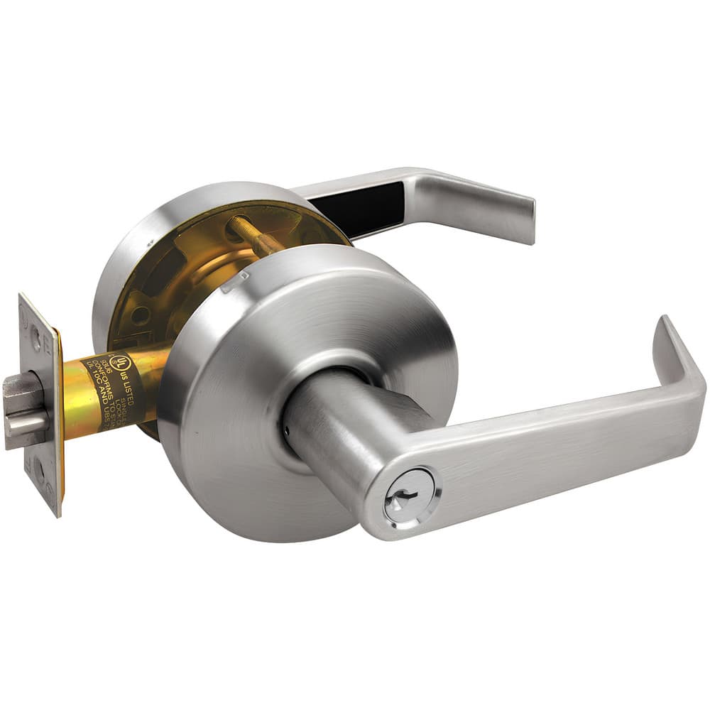 Lever Locksets, Lockset Type: Entrance , Key Type: Keyed Different , Back Set: 2-3/4 (Inch), Cylinder Type: Conventional , Material: Metal  MPN:RL11-SR-04