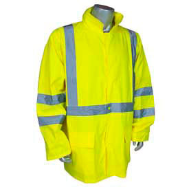 Radians RW10-3S1Y Lightweight Rain Jacket Hi-Viz Lime 2XL RW10-3S1Y-2X