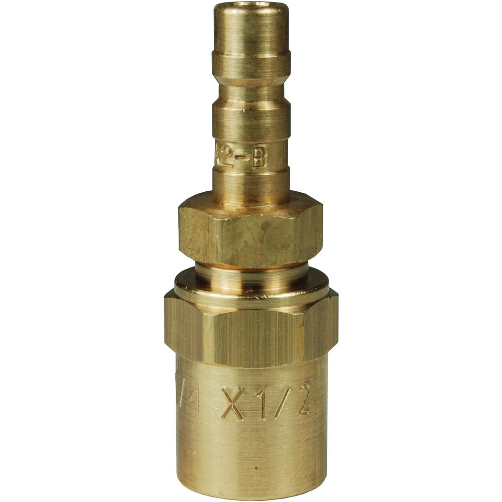 Pneumatic Hose Fittings & Couplings, Fitting Type: Plug , Type: Plug , Interchange Type: Proprietary Astronautics , Thread Type: Hose Barb , Material: Brass  MPN:A2E2-B