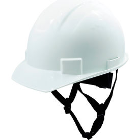 General Electric GH327 Non-Vented Cap Style Hard Hat 4-Point Adjustable Ratchet Suspension White GH327W