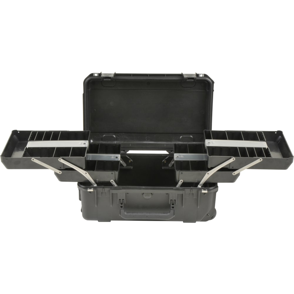 SKB Cases iSeries Protective Case Tech Box With Dual Trays, 20-1/2in x 11-1/2in x 7-1/2in, Black MPN:3I-2011-7B-TR