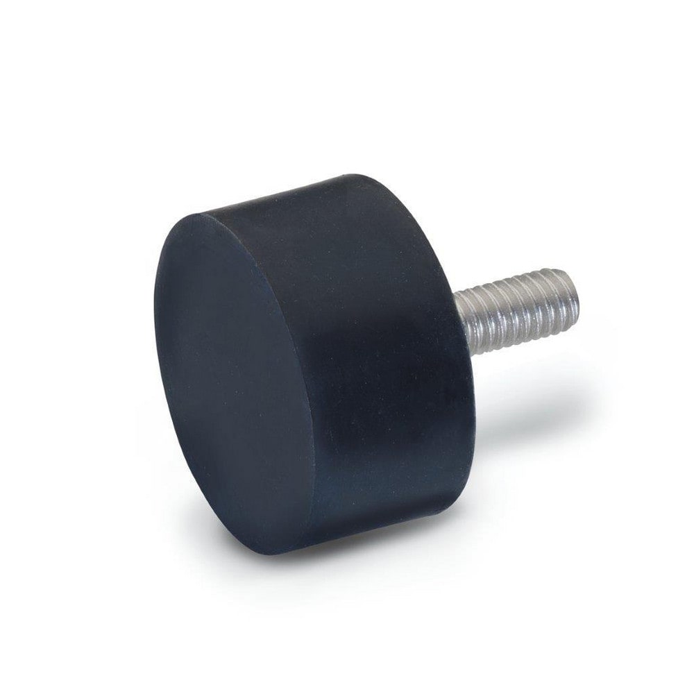 Vibration Isolators, Isolator Type: Plate/Stud , Insert Material: Stainless Steel , Isolator Material: Natural Rubber , Maximum Load Capacity: 1770.39N  MPN:452.1-38-19-5/1