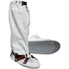 Transforming Technologies TX4000 ESD Cleanroom Apparel Hard Sole Boot Cover M White TX40BHWH03