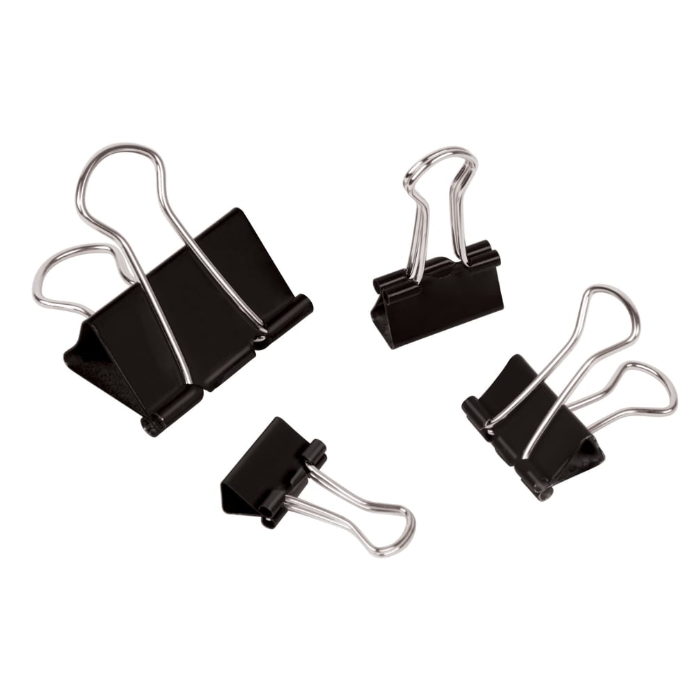 Office Depot Brand Binder Clip Combo Pack, Assorted Sizes, Black, Pack Of 200 Clips (Min Order Qty 19) MPN:YL2021