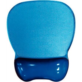 Aidata CGL003B Crystal Gel Mouse Pad with Wrist Rest Blue CGL003B