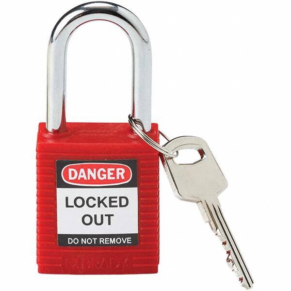 Padlock: Steel, Keyed Different, 1-3/4