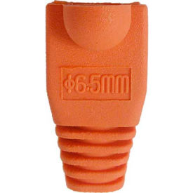 Vertical Cable 015-035OR-10 RJ45 PVC Slip On Boots For Cat 5E & Cat 6 - Orange - 10 Pack 015-035OR-10